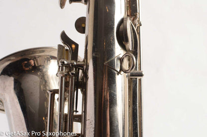 Conn New Wonder 1 C Melody Saxophone Original Nickel Plate Good Condition 124447