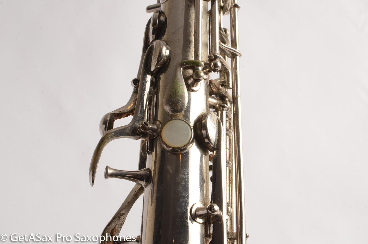 Conn New Wonder 1 C Melody Saxophone Original Nickel Plate Good Condition 124447