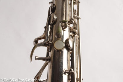 Conn New Wonder 1 C Melody Saxophone Original Nickel Plate Good Condition 124447