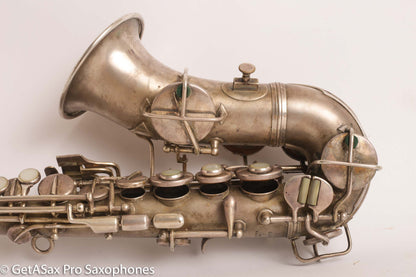 Conn New Wonder 1 Curved Soprano Excellent Condition Original Silver Plate 118598