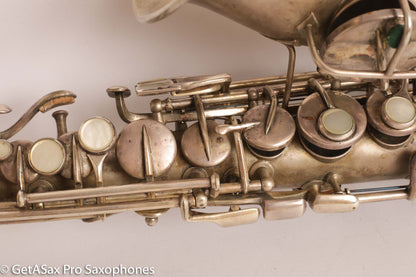 Conn New Wonder 1 Curved Soprano Excellent Condition Original Silver Plate 118598