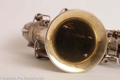 Conn New Wonder 1 Curved Soprano Excellent Condition Original Silver Plate 118598