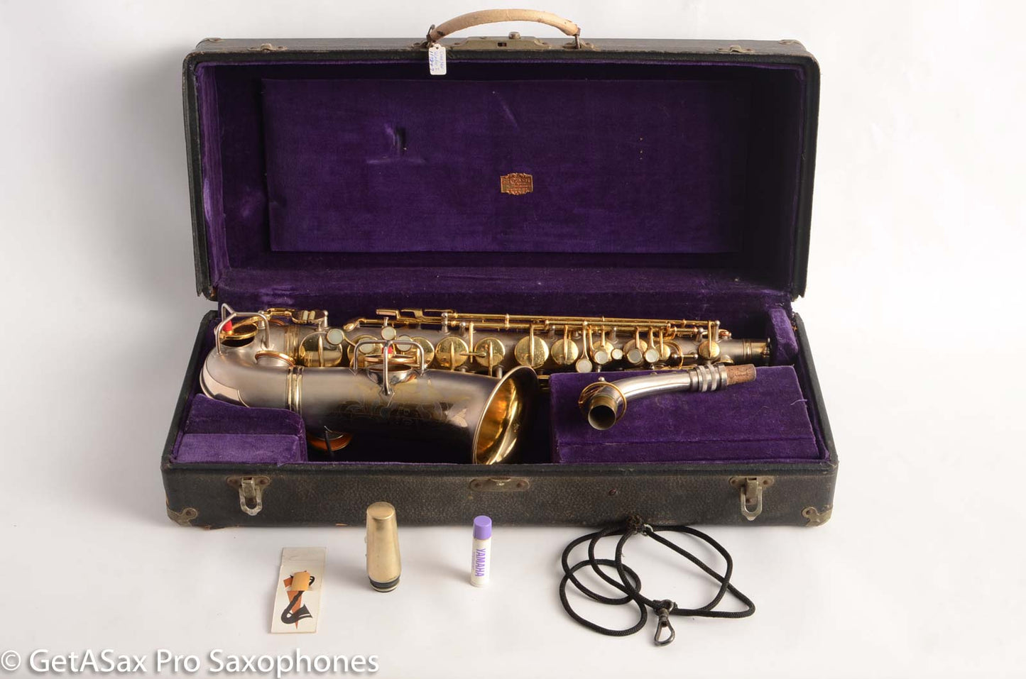 Conn New Wonder I Alto Saxophone Silver w/Gold Plate 1923 Good Pads 117847