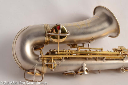 Conn New Wonder I Alto Saxophone Silver w/Gold Plate 1923 Good Pads 117847