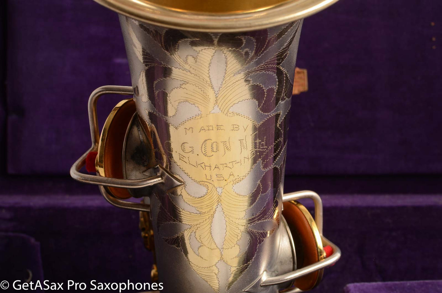 Conn New Wonder I Alto Saxophone Silver w/Gold Plate 1923 Good Pads 117847