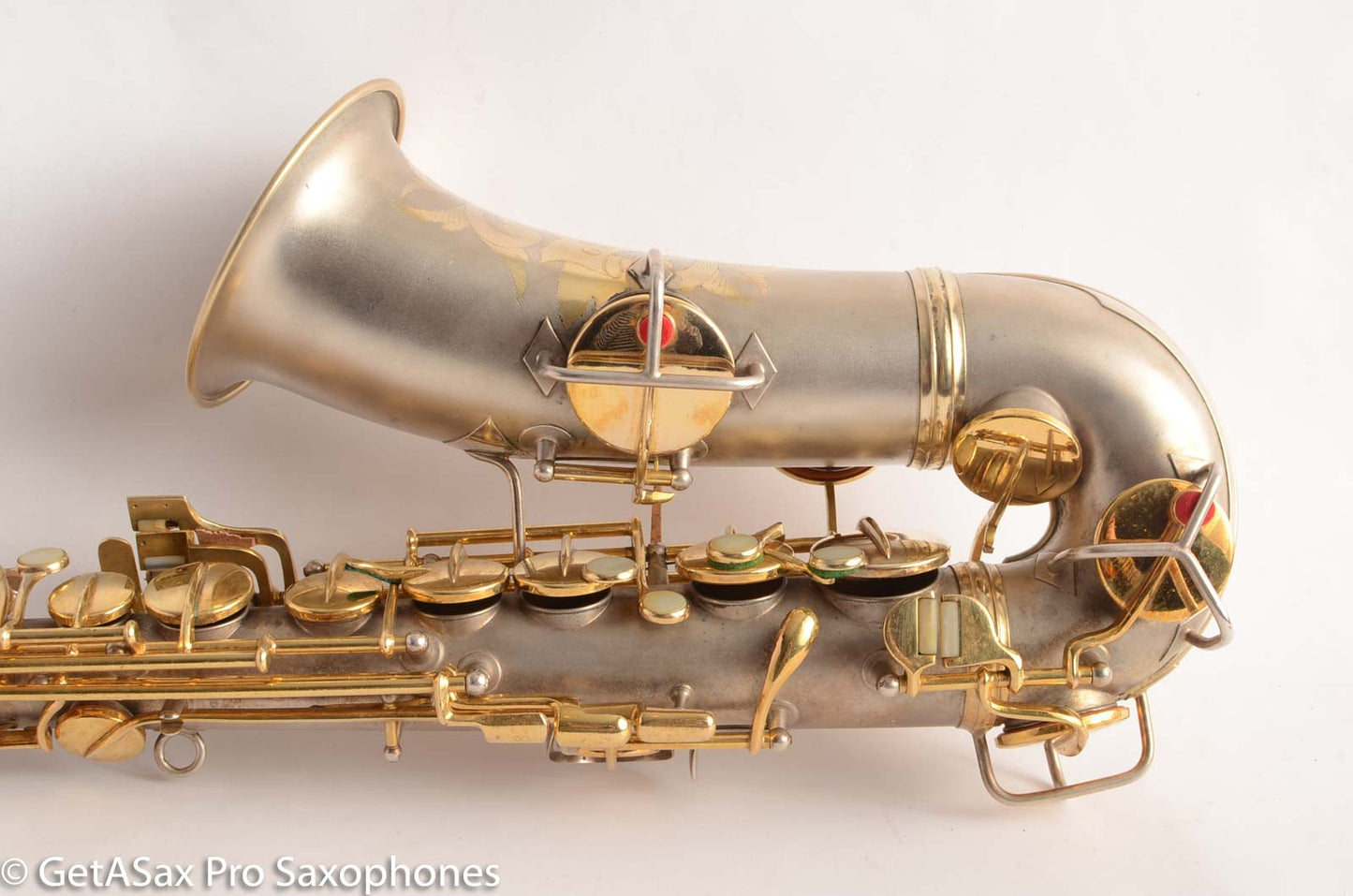 Conn New Wonder I Alto Saxophone Silver w/Gold Plate 1923 Good Pads 117847