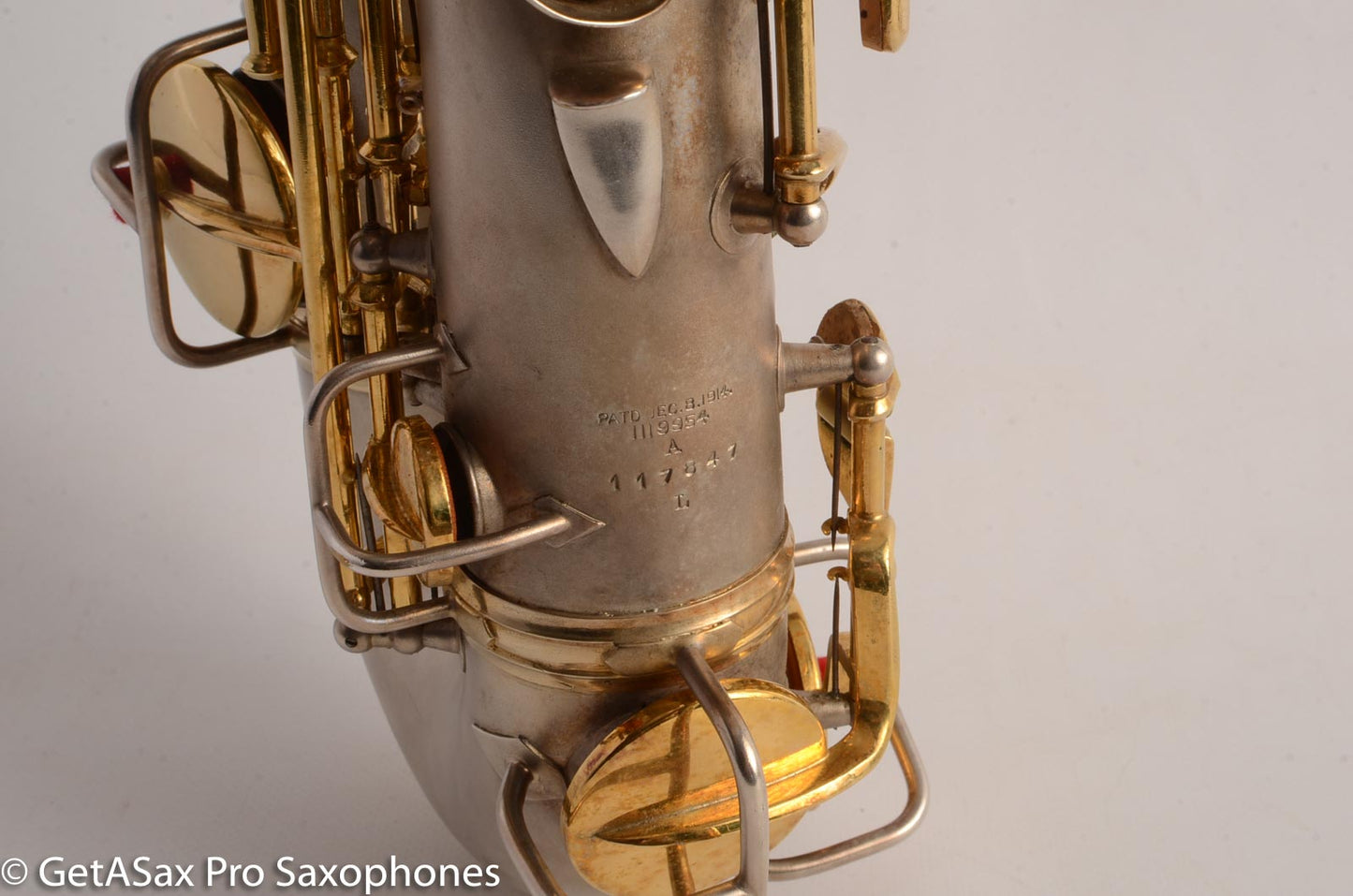 Conn New Wonder I Alto Saxophone Silver w/Gold Plate 1923 Good Pads 117847