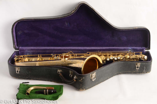 Conn Chu Berry NW1 Baritone Saxophone Gold Plate Stunning Original Gold Added High E-F 104836