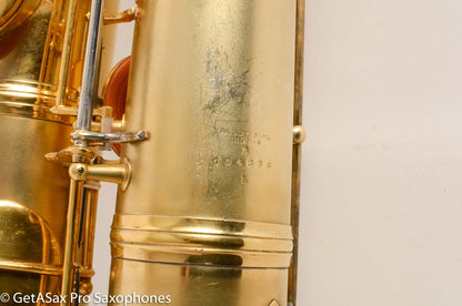 Conn Chu Berry NW1 Baritone Saxophone Gold Plate Stunning Original Gold Added High E-F 104836