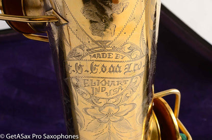 Conn Chu Berry NW1 Baritone Saxophone Gold Plate Stunning Original Gold Added High E-F 104836