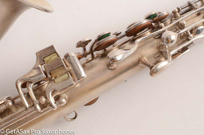 Conn New Wonder 1 C Melody Saxophone Original Silver Plate Good Condition 106298