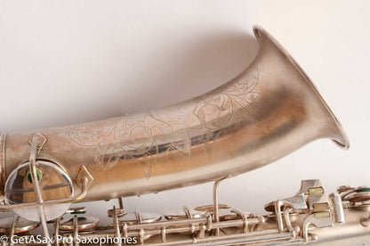 Conn New Wonder 1 C Melody Saxophone Original Silver Plate Good Condition 106298