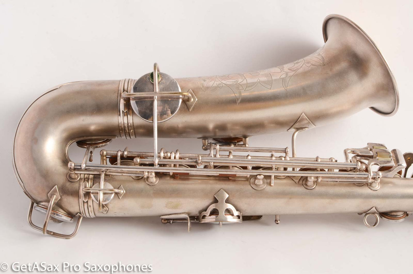Conn New Wonder 1 C Melody Saxophone Original Silver Plate Good Condition 106298