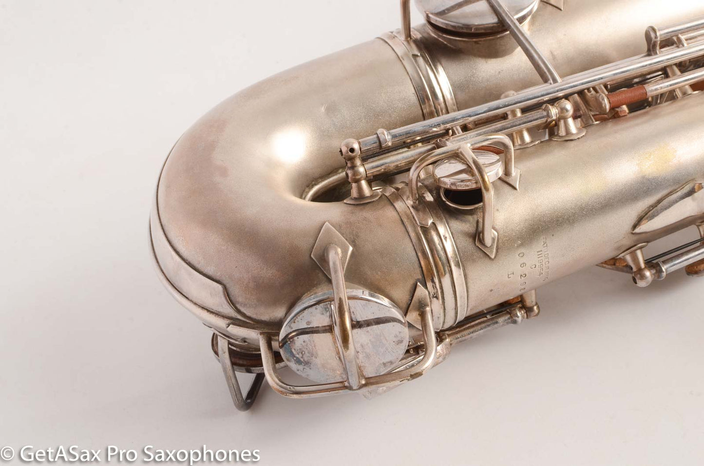 Conn New Wonder 1 C Melody Saxophone Original Silver Plate Good Condition 106298