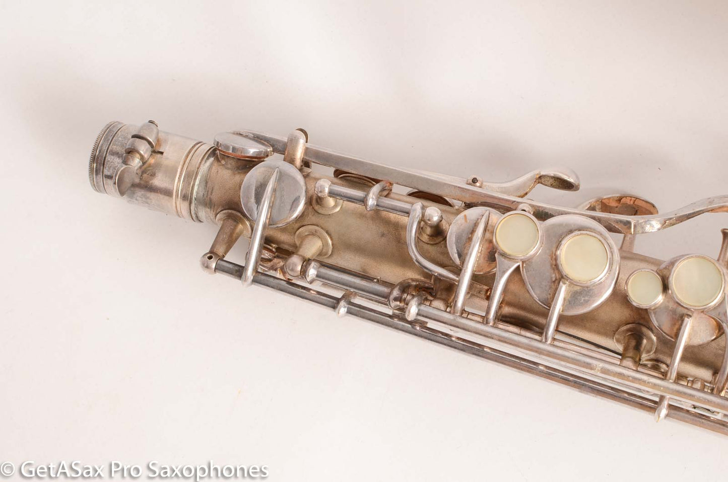 Conn New Wonder 1 C Melody Saxophone Original Silver Plate Good Condition 106298