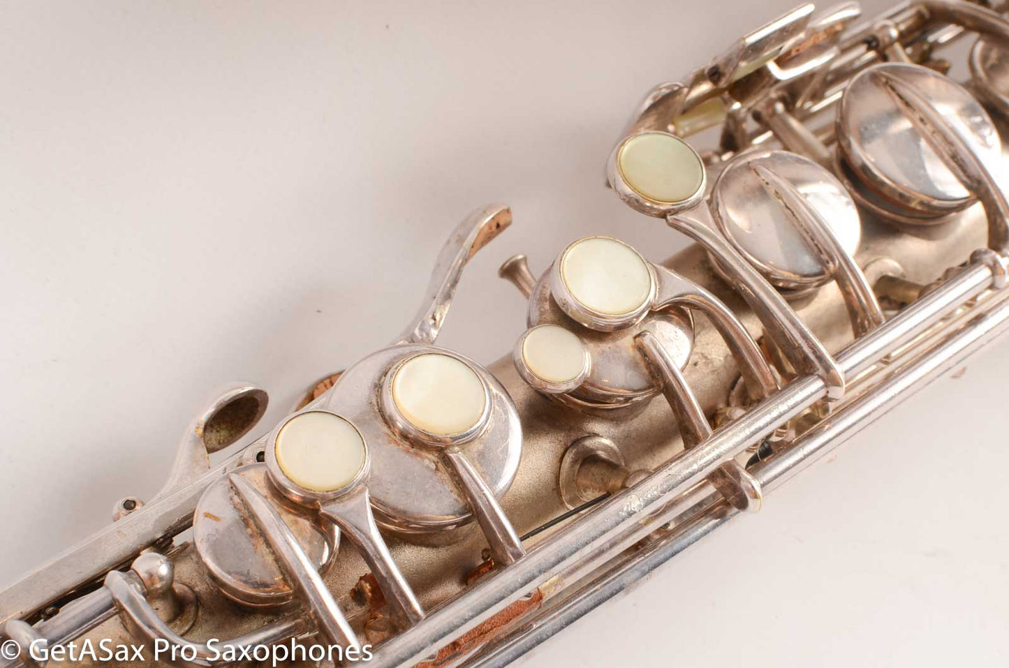 Conn New Wonder 1 C Melody Saxophone Original Silver Plate Good Condition 106298
