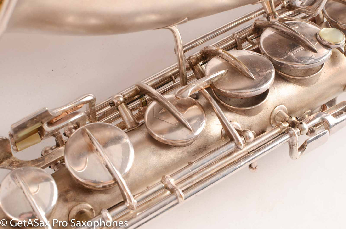 Conn New Wonder 1 C Melody Saxophone Original Silver Plate Good Condition 106298