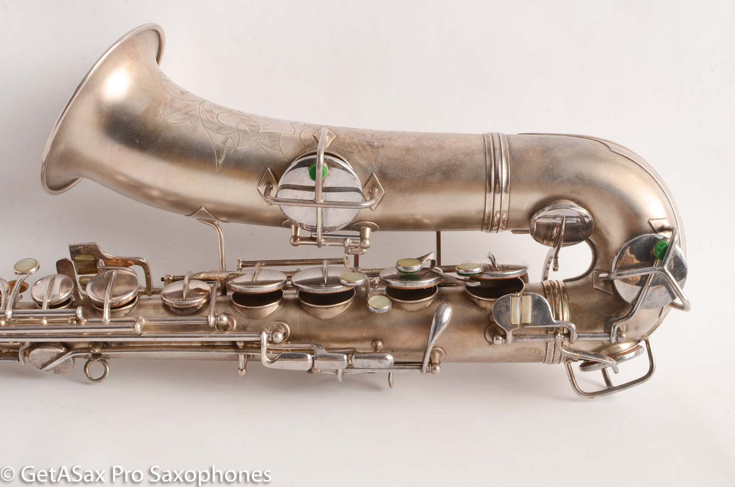 Conn New Wonder 1 C Melody Saxophone Original Silver Plate Good Condition 106298