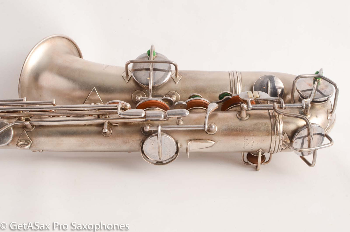 Conn New Wonder 1 C Melody Saxophone Original Silver Plate Good Condition 106298