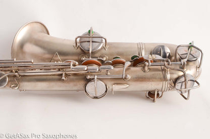 Conn New Wonder 1 C Melody Saxophone Original Silver Plate Good Condition 106298
