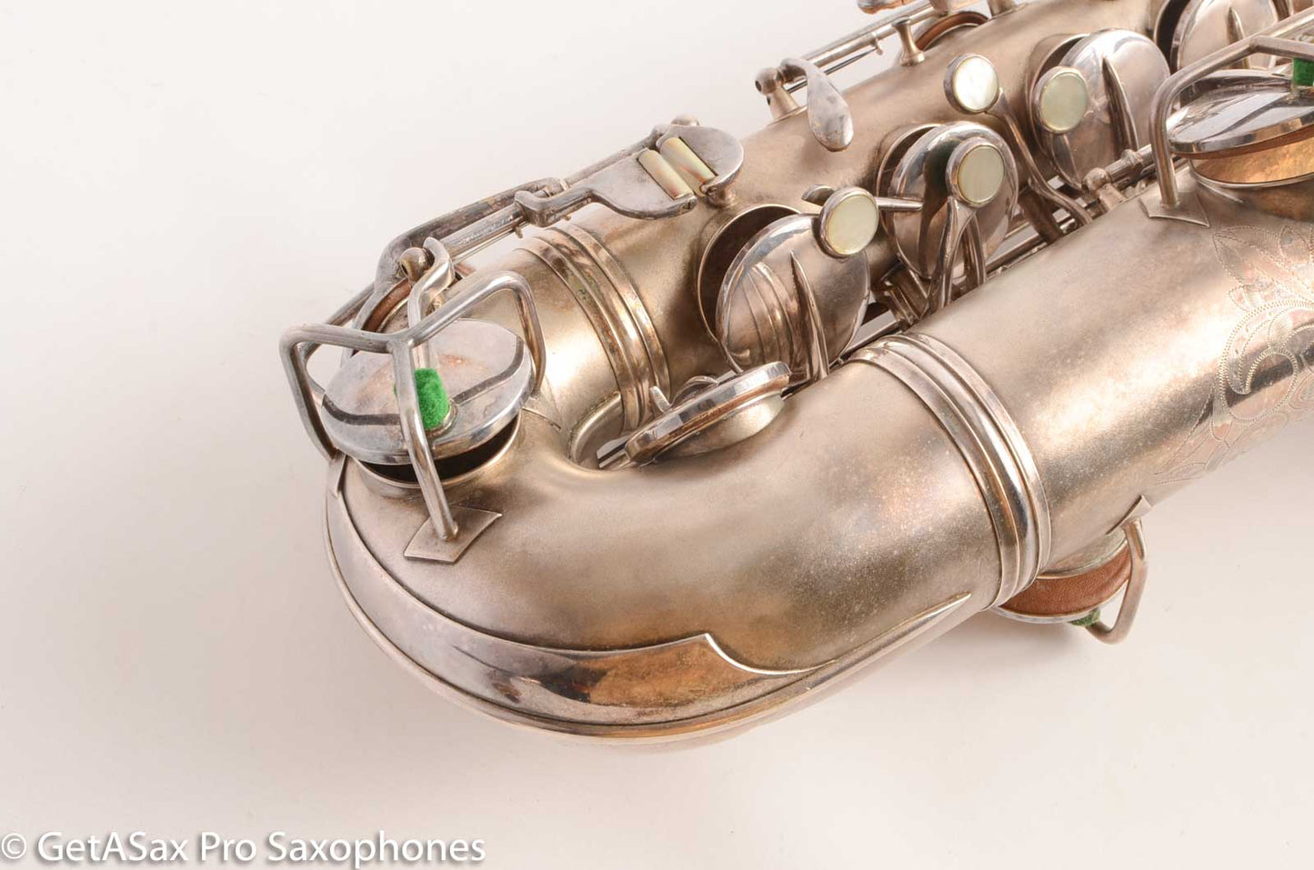 Conn New Wonder 1 C Melody Saxophone Original Silver Plate Good Condition 106298