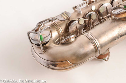 Conn New Wonder 1 C Melody Saxophone Original Silver Plate Good Condition 106298
