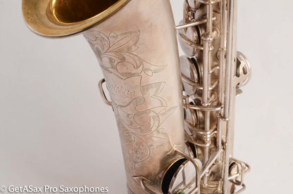 Conn New Wonder 1 C Melody Saxophone Original Silver Plate Good Condition 106298