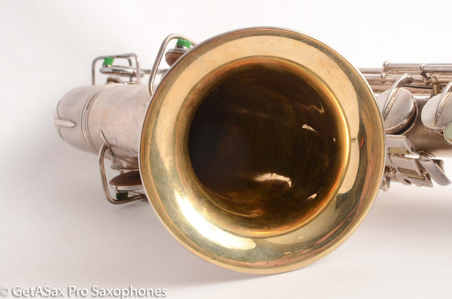 Conn New Wonder 1 C Melody Saxophone Original Silver Plate Good Condition 106298