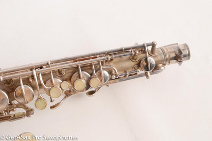 Conn New Wonder 1 C Melody Saxophone Original Silver Plate Good Condition 106298