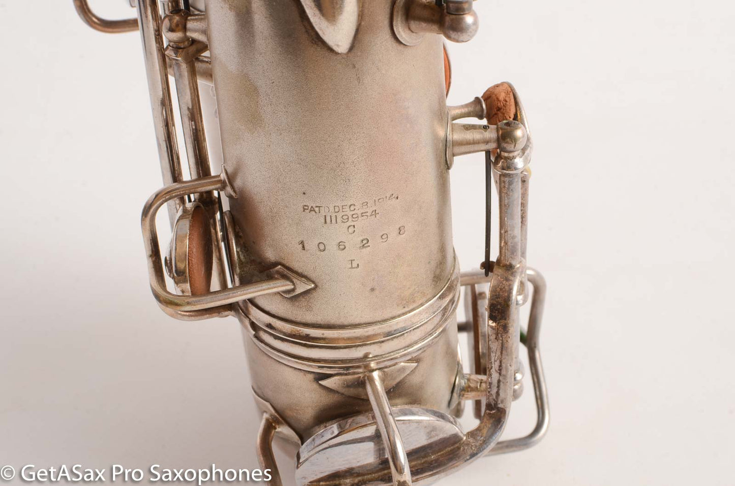 Conn New Wonder 1 C Melody Saxophone Original Silver Plate Good Condition 106298