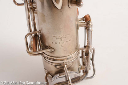 Conn New Wonder 1 C Melody Saxophone Original Silver Plate Good Condition 106298