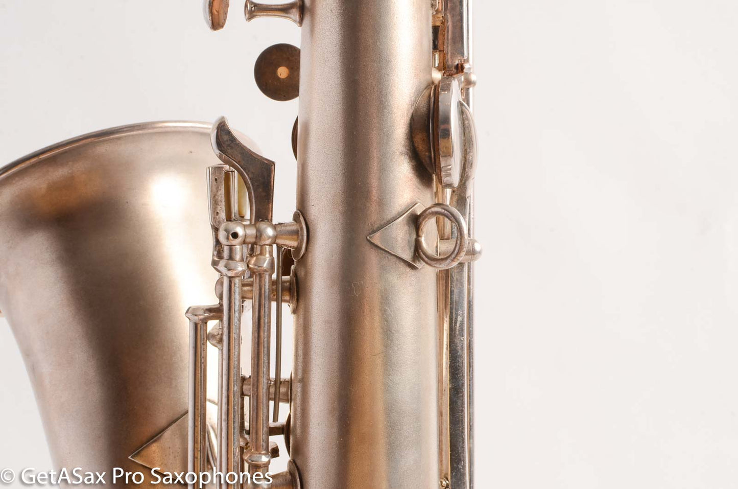 Conn New Wonder 1 C Melody Saxophone Original Silver Plate Good Condition 106298