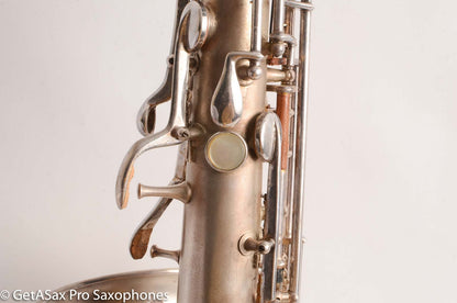 Conn New Wonder 1 C Melody Saxophone Original Silver Plate Good Condition 106298