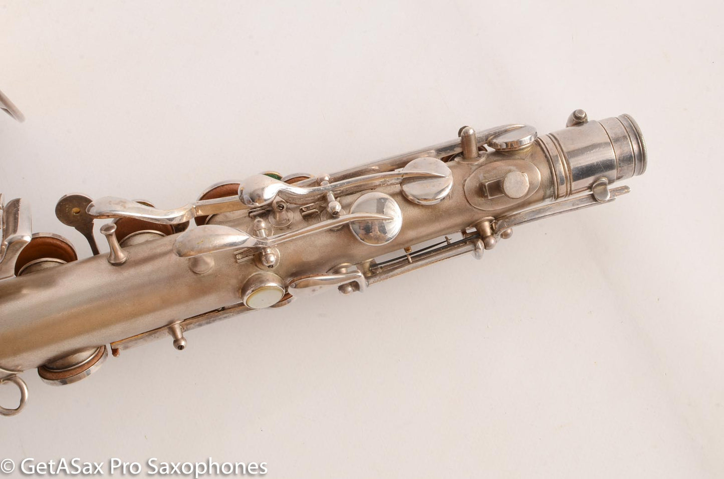 Conn New Wonder 1 C Melody Saxophone Original Silver Plate Good Condition 106298