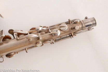 Conn New Wonder 1 C Melody Saxophone Original Silver Plate Good Condition 106298