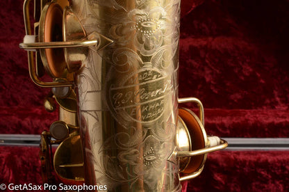 Conn Chu Berry New Wonder 1 Tenor Saxophone Burnished Gold Plate Portrait 1924