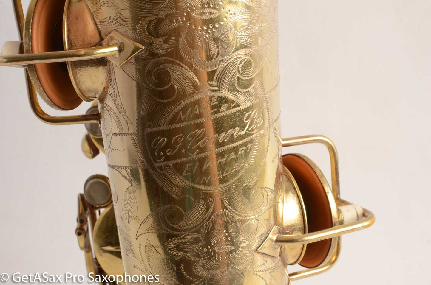 Conn Chu Berry New Wonder 1 Tenor Saxophone Burnished Gold Plate Portrait 1924