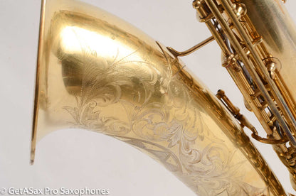 Conn Chu Berry New Wonder 1 Tenor Saxophone Burnished Gold Plate Portrait 1924