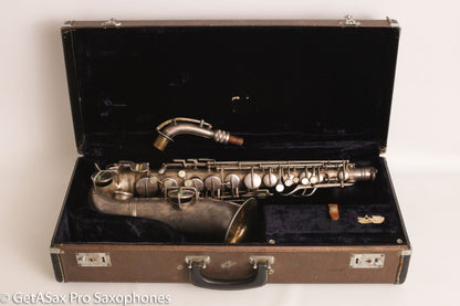 Conn NWII Alto Original Silver Plate 201785 Great Shape Old Pads