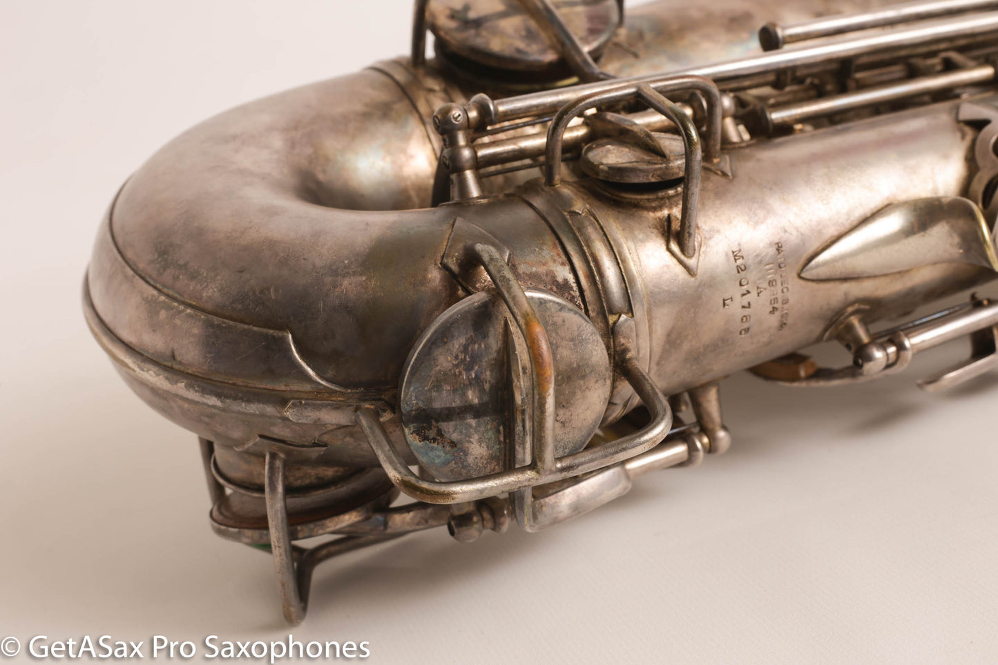 Conn NWII Alto Original Silver Plate 201785 Great Shape Old Pads