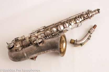 Conn NWII Alto Original Silver Plate 201785 Great Shape Old Pads