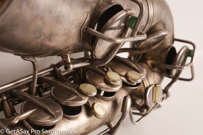 Conn NWII Alto Original Silver Plate 201785 Great Shape Old Pads