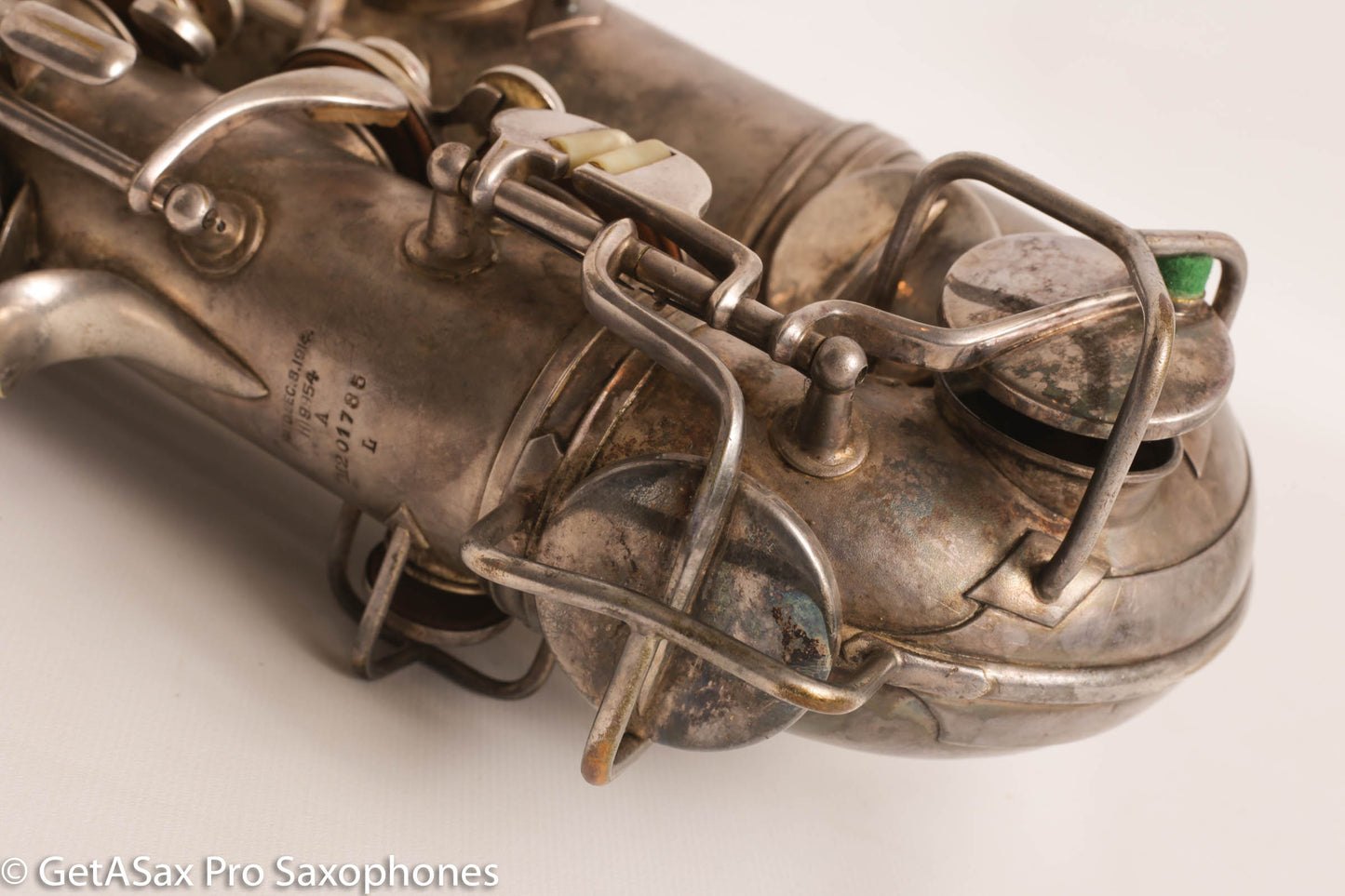 Conn NWII Alto Original Silver Plate 201785 Great Shape Old Pads