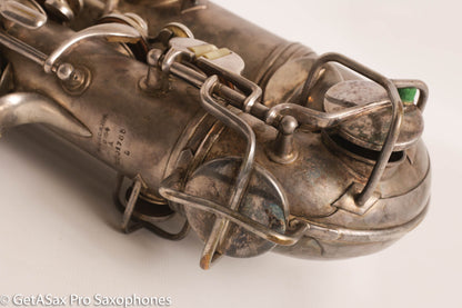 Conn NWII Alto Original Silver Plate 201785 Great Shape Old Pads