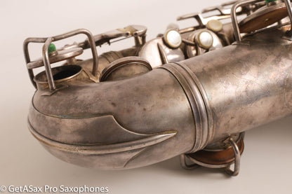 Conn NWII Alto Original Silver Plate 201785 Great Shape Old Pads