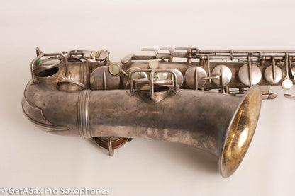 Conn NWII Alto Original Silver Plate 201785 Great Shape Old Pads