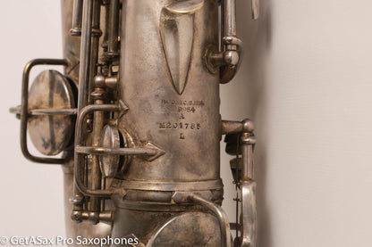 Conn NWII Alto Original Silver Plate 201785 Great Shape Old Pads