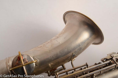 Conn New Wonder II Chu Berry Alto Saxophone 1925 Original Silver Plate 148868