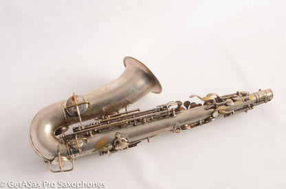 Conn New Wonder II Chu Berry Alto Saxophone 1925 Original Silver Plate 148868