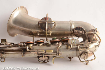 Conn New Wonder II Chu Berry Alto Saxophone 1925 Original Silver Plate 148868